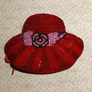 Mini beaded coin purse